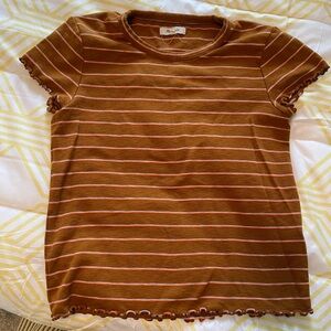 Madewell Striped Baby Tee (Size M)
